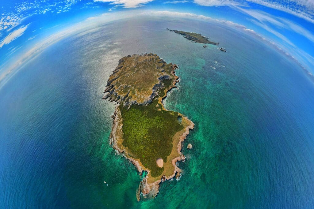 las islas marietas desde el cielo